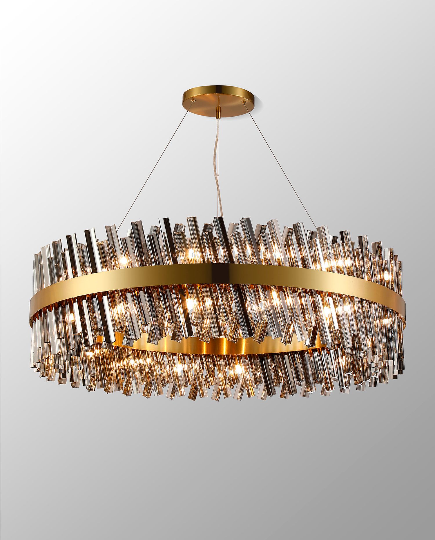 Gold Finish Chandeliers | Dining Room Light Fixtures