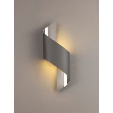 Kiara Wall Lamp Small, 1 x 8W LED, 3000K, 640lm, Anthracite/Polished Chrome,