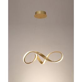 Becca Small Pendant, 1 x 30W LED, 3000K, 1800lm, Sand Gold,