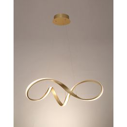 Becca Medium Pendant, 1 x 39W LED, 3000K, 2152lm, Sand Gold,