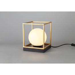 Honesty Table Lamp, 1 Light E14, Matt Black/Painted Gold