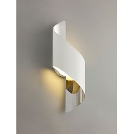 Kiara Wall Lamp Small, 1 x 8W LED, 3000K, 640lm, White/Polished Chrome,