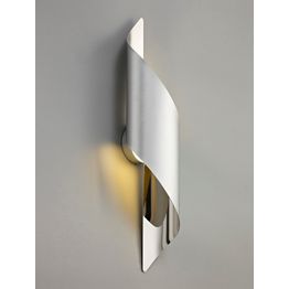 Kiara Large 8W LED Wall Lamp in Silver/Polished Chrome