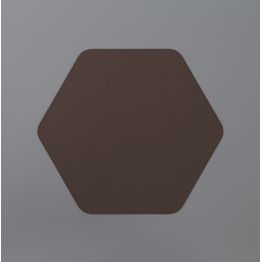 Melody 200mm Non-Electric Hexagonal Plate, Coffee