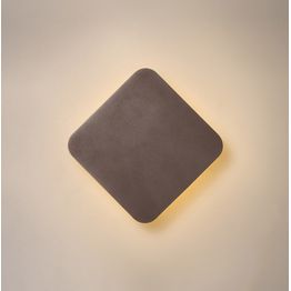 Melody Magnetic Base Wall Lamp, 12W LED 3000K 498lm, 15cm Diamond, Coffee
