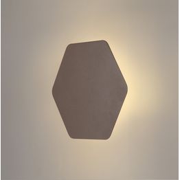Melody Magnetic Base Wall Lamp, 12W LED 3000K 498lm, 20cm Horizontal Hexagonal, Coffee
