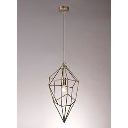 Destiny Large Pendant, 1 x E27, Antique Brass