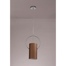 Aleana Single Pendant, 1 x E27, Coffee/Polished Chrome