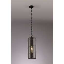 Lisa Pendant, 1 Light E27, Matt Black/Smoked
