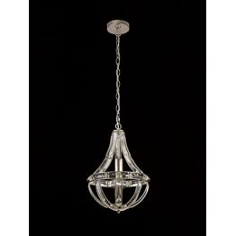 Christina Teardrop Pendant, 1 Light E27, Polished Nickel