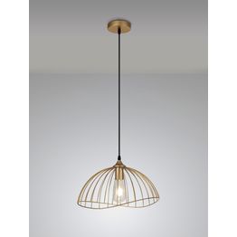 Brenda Dome Pendant, 1 x E27, Painted Gold