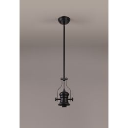 Lucinda Frame Only Pendant, 1 x E27, Matt Black