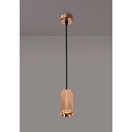 Sienna 1 Light Rose Gold 11cm Pendant Light (GU10)