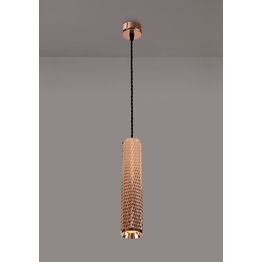 Sienna 1 Light 30cm Pendant Light GU10, Rose Gold