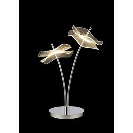 Scarlett Table Lamp, 2 x 6W LED, 4000K, 920lm, Polished Chrome, 3yrs Warranty