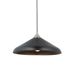 Kendal Single Pendant Matt black &amp; matt nickel plate