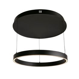 Layla Gesture Control Pendant - Black Metal &amp; Opal Acrylic