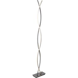 Platt LED Wave Floor Lamp - Chrome &amp; Opal