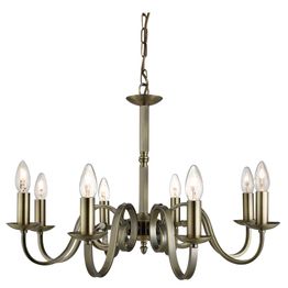 Richmond 8Lt Pendant - Antique Brass Metal