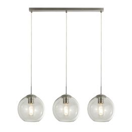 Balls 3Lt Bar Pendant - Chrome &amp; Clear Glass