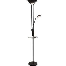 Mother &amp; Child Wireless USB Floor Lamp - Matt Black Metal