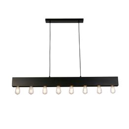 Piano 8Lt Diner Bar Pendant - Matt Black Metal