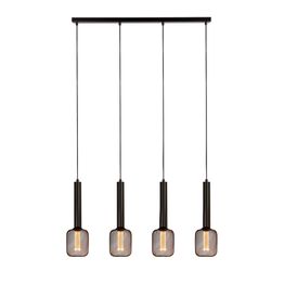 Dulwich 4Lt Bar Pendant - Black Metal