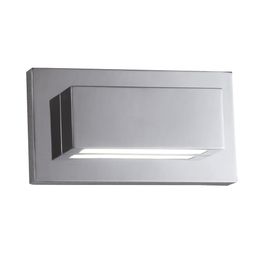 Ledge LED Up/Downlight Wall Light - Chrome &amp; Glass