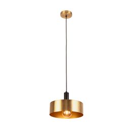 Knox Pendant - Black &amp; Gold Metal