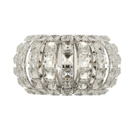 Marylin 2LT Wall Lamp - Chrome, Crystal Glass &amp; Sand