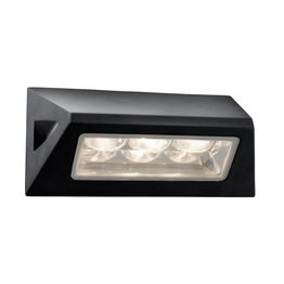 Peru LED Outdoor Wall Light - Black &amp; Glass Diffuser,IP44