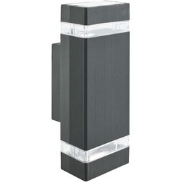 Sheffield LED Outdoor Wall Light-Black &amp; Glass Diffuser,IP44