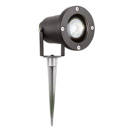 Spikey Outdoor Spotlight - Black Metal &amp; Polycarbonate