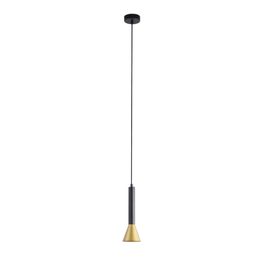 Signal Pendant - Black &amp; Gold Metal