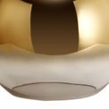 Angela Linear 4 Light Pendant E27 With 30cm Globe Glass, Brass Gold/Clear Brass Gold/Matt Black additional 5