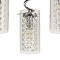 Molly Semi Ceiling Light, 5 x E14, Polished Chrome/Crystal/Glass additional 7
