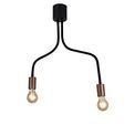 Grace Flexible Ceiling 2 Light E27, Satin Black/Brushed Copper additional 10