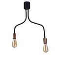 Grace Flexible Ceiling 2 Light E27, Satin Black/Brushed Copper additional 13