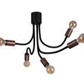 Grace Flexible Ceiling 5 Light E27, Satin Black/Brushed Copper additional 11