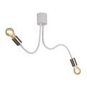Grace Flexible E27 Ceiling 2 Light Satin White/Satin Nickel additional 9