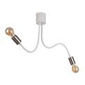 Grace Flexible E27 Ceiling 2 Light Satin White/Satin Nickel additional 10