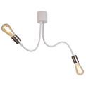 Grace Flexible E27 Ceiling 2 Light Satin White/Satin Nickel additional 11