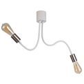 Grace Flexible E27 Ceiling 2 Light Satin White/Satin Nickel additional 13
