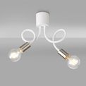 Grace Flexible E27 Ceiling 2 Light Satin White/Satin Nickel additional 7
