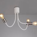 Grace Flexible Ceiling 3 Light in Satin White/Satin Nickel additional 4