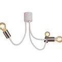 Grace Flexible Ceiling 3 Light in Satin White/Satin Nickel additional 10