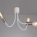 Grace Flexible Ceiling 3 Light in Satin White/Satin Nickel additional 3