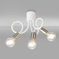 Grace Flexible Ceiling 3 Light in Satin White/Satin Nickel additional 7