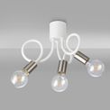 Grace Flexible Ceiling 3 Light in Satin White/Satin Nickel additional 8
