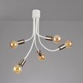 Grace Flexible 5 Light Ceiling Light in Satin White/Satin Nickel additional 4